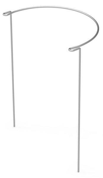 Kerti növénytámasz félkör alakú, szürke, 50 cm