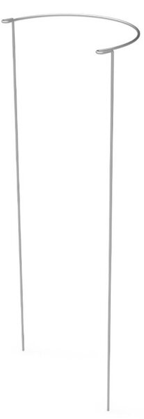 Kerti növénytámasz félkör alakú, szürke, 100 cm