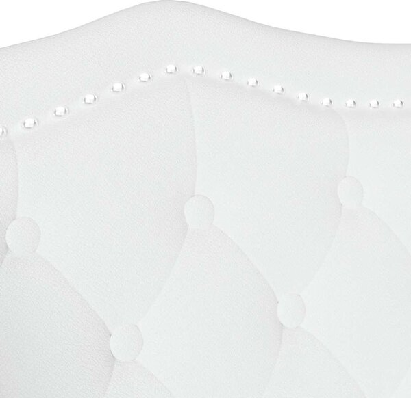 VidaXL Chesterfield Pad párnával Fehér 120,5 x 65 x 75 cm Műbőr