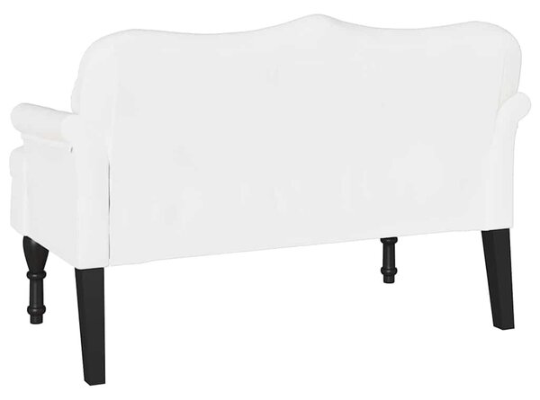 VidaXL Chesterfield Pad párnával Fehér 120,5 x 65 x 75 cm Műbőr