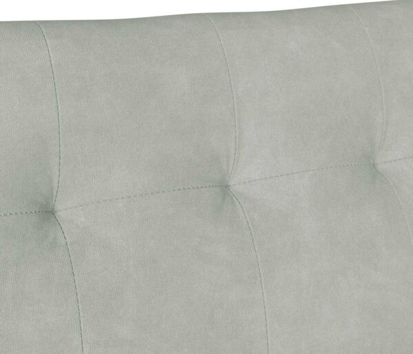 VidaXL Chesterfield Pad Világosszürke 112 x 65,5 x 75 cm Bársony