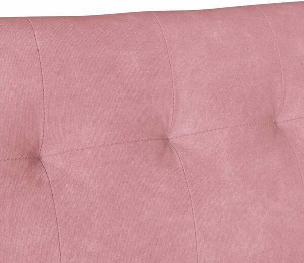 VidaXL Chesterfield Pad Rózsaszín 112 x 65,5 x 75 cm Bársony