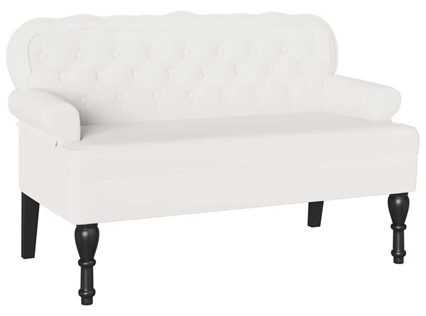 VidaXL Chesterfield Pad Fehér 119.5 x 64.5 x 75 cm Műbőr