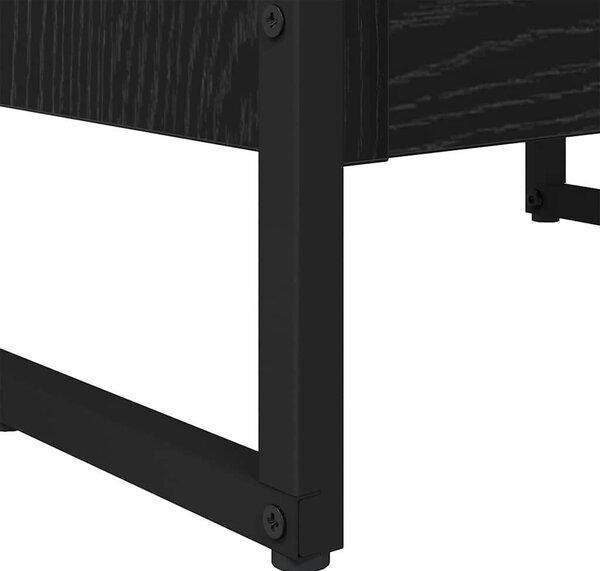 VidaXL Könyvespolc Fekete tölgy 40 x 30 x 189,5 cm Faanyag