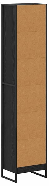 VidaXL Könyvespolc Fekete tölgy 40 x 30 x 189,5 cm Faanyag
