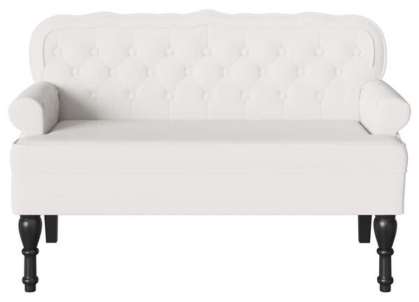 VidaXL Chesterfield Pad Fehér 119.5 x 64.5 x 75 cm Műbőr