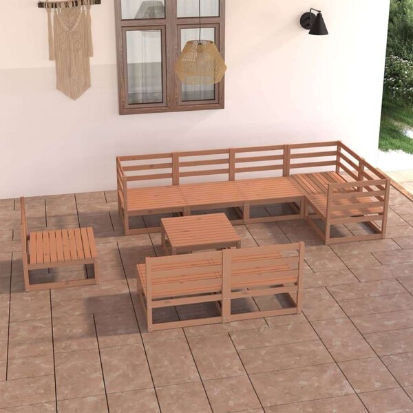 VidaXL Fenyőfa Kertbútor Szett - 9 részes