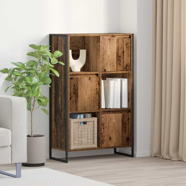 VidaXL Könyvespolc Öreg fa 68 x 30 x 108.5 cm Faanyag