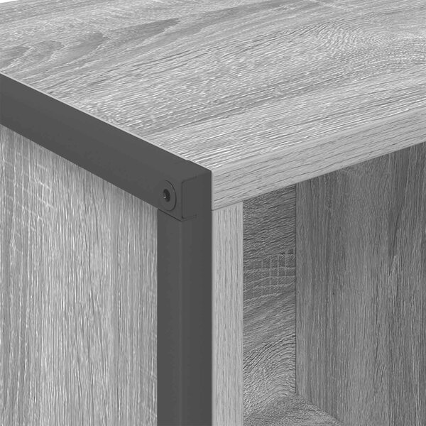 VidaXL Könyvespolc Szürke Sonoma 68 x 30 x 108.5 cm Faanyag