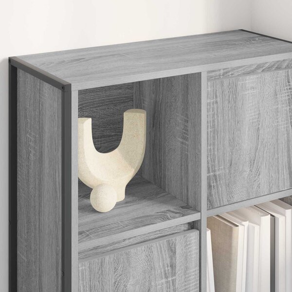 VidaXL Könyvespolc Szürke Sonoma 68 x 30 x 108.5 cm Faanyag