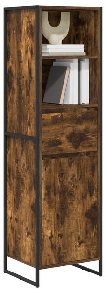 VidaXL Könyvespolc fiókkal Füstös tölgy 43 x 36 x 150,5 cm Faanyag