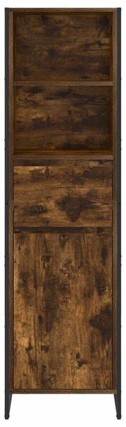 VidaXL Könyvespolc fiókkal Füstös tölgy 43 x 36 x 150,5 cm Faanyag