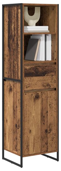 VidaXL Könyvespolc fiókkal Öreg fa 43 x 36 x 150,5 cm Faanyag