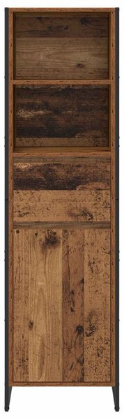 VidaXL Könyvespolc fiókkal Öreg fa 43 x 36 x 150,5 cm Faanyag