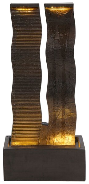 Kerti szökőkút LED SUNLINE Barna