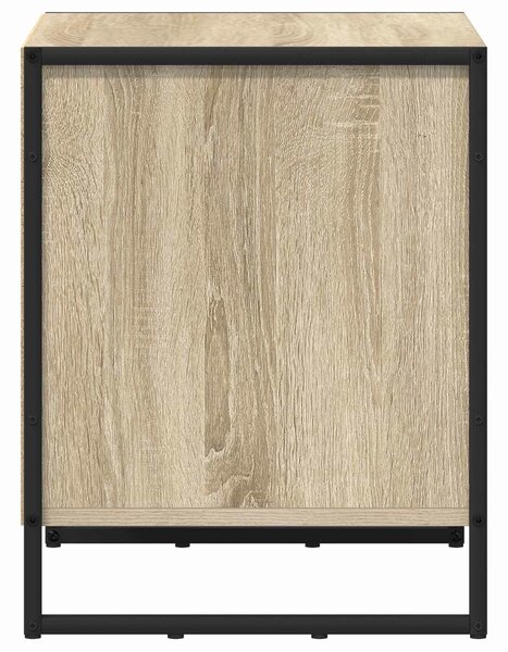 VidaXL Éjjeli asztal fiókkal 2 pcs Sonoma 50 x 39.5 x 50 cm Faanyag