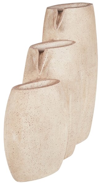 Kerti szökőkút LED ARKLE Bézs