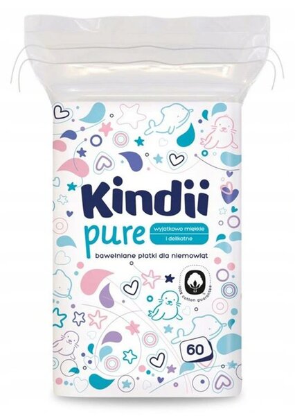 Tisztító törlőkendő babáknak Kindii Pure 60 db