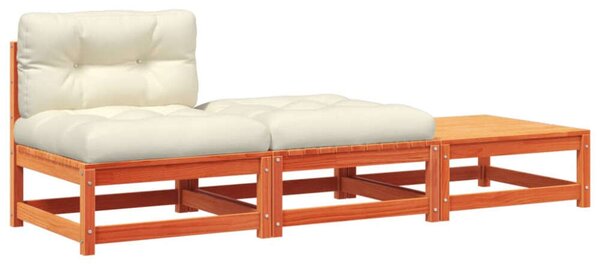 Vidaxl Fa Kertkanapé Szett - 210cm