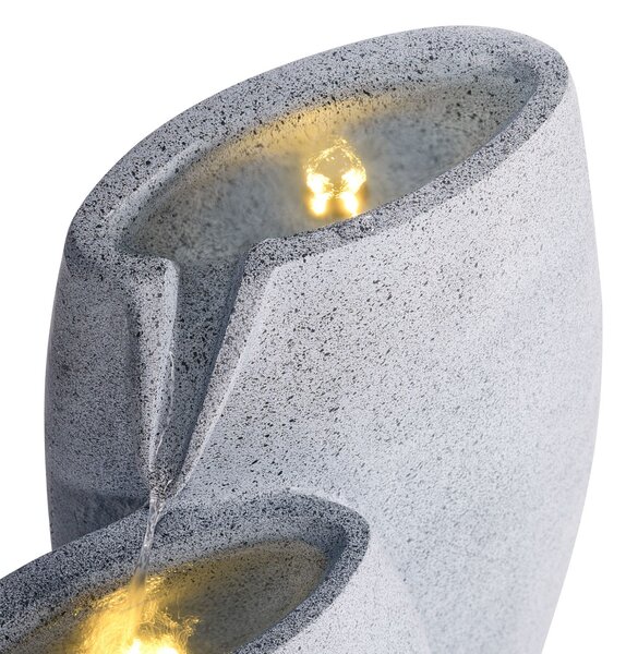 Kerti szökőkút ARKLE LED Szürke