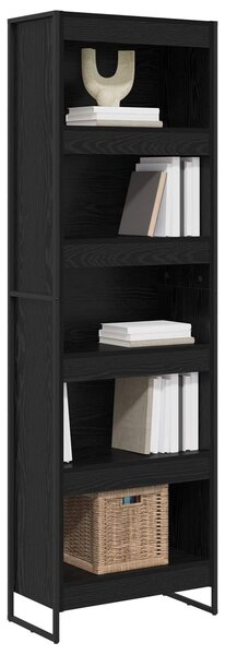 VidaXL Könyvespolc 2 pcs Fekete tölgy 60 x 30 x 189,5 cm Faanyag