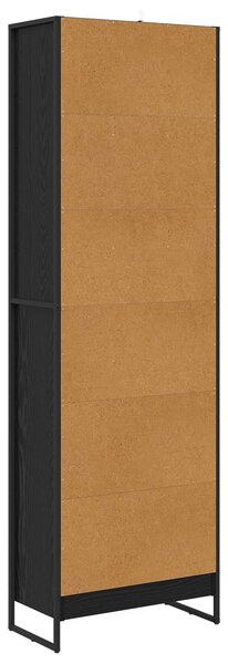 VidaXL Könyvespolc 2 pcs Fekete tölgy 60 x 30 x 189,5 cm Faanyag