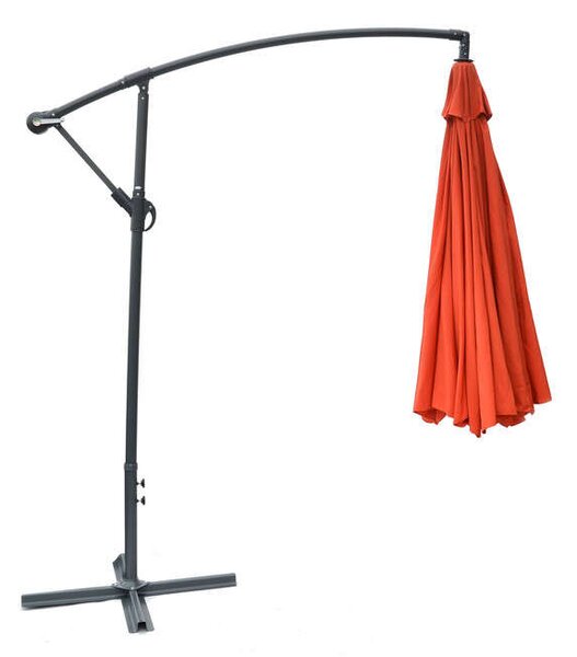 ROJAPLAST Függő Napernyő - Terrakotta - 300 cm