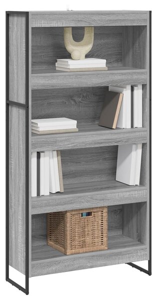 VidaXL Könyvespolc 2 pcs Szürke Sonoma 80 x 30 x 155 cm Faanyag