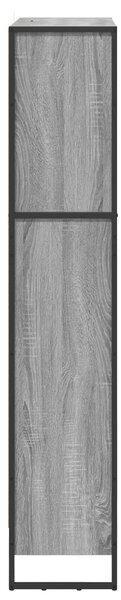 VidaXL Könyvespolc 2 pcs Szürke Sonoma 80 x 30 x 155 cm Faanyag