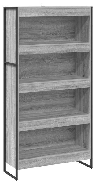 VidaXL Könyvespolc 2 pcs Szürke Sonoma 80 x 30 x 155 cm Faanyag