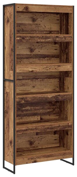 VidaXL Könyvespolc 2 pcs Öreg fa 80 x 30 x 189,5 cm Faanyag