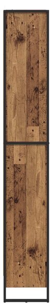VidaXL Könyvespolc 2 pcs Öreg fa 80 x 30 x 189,5 cm Faanyag