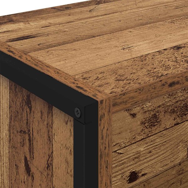 VidaXL Könyvespolc 2 pcs Öreg fa 80 x 30 x 189,5 cm Faanyag