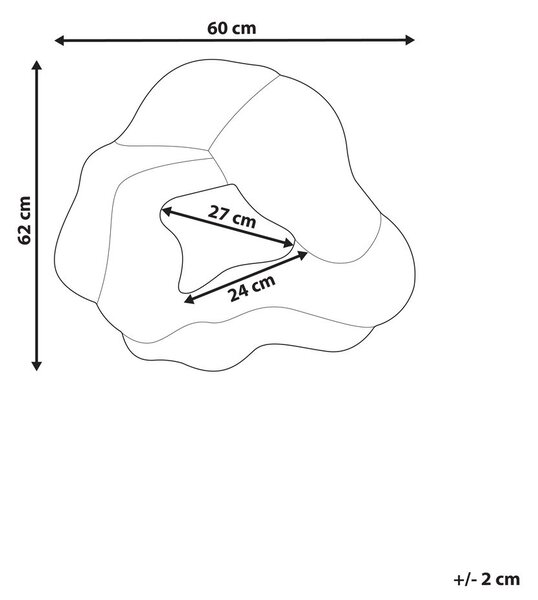 Falitükör ABASZA 60 cm 62 cm Pamut Színes