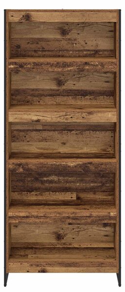 VidaXL Könyvespolc 2 pcs Öreg fa 80 x 30 x 189,5 cm Faanyag