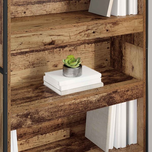 VidaXL Könyvespolc 2 pcs Öreg fa 80 x 30 x 189,5 cm Faanyag