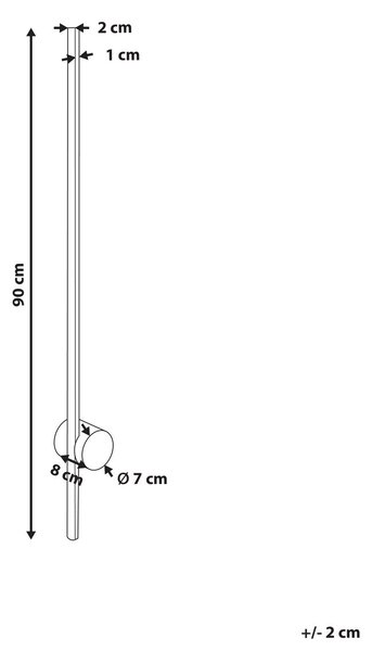 LED falilámpa INGENIO Arany Fém