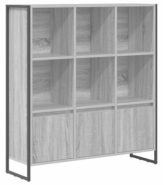 VidaXL Könyvespolc 2 pcs Szürke Sonoma 99,5 x 30 x 108 cm Faanyag
