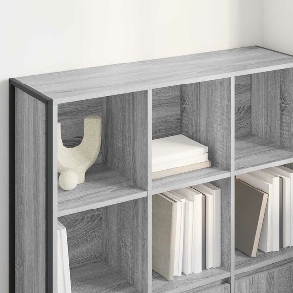 VidaXL Könyvespolc 2 pcs Szürke Sonoma 99,5 x 30 x 108 cm Faanyag