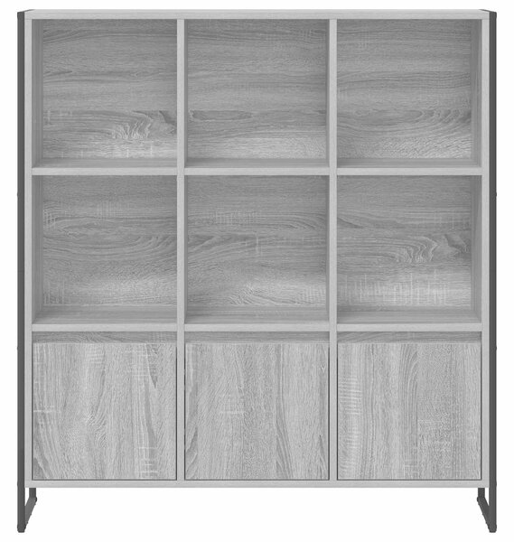 VidaXL Könyvespolc 2 pcs Szürke Sonoma 99,5 x 30 x 108 cm Faanyag