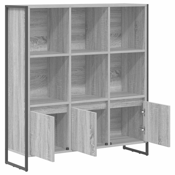 VidaXL Könyvespolc 2 pcs Szürke Sonoma 99,5 x 30 x 108 cm Faanyag