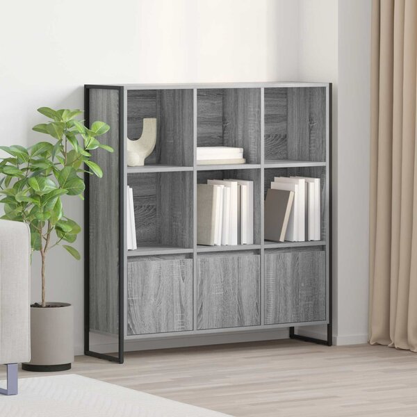 VidaXL Könyvespolc 2 pcs Szürke Sonoma 99,5 x 30 x 108 cm Faanyag