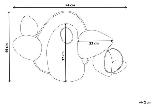 Fali Dekoráció CLANE Fém 46 cm Arany