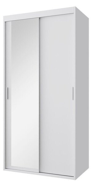 Gardróbszekrény Hederus I, Laminált forgácslap, 205x100x60cm, Fehér