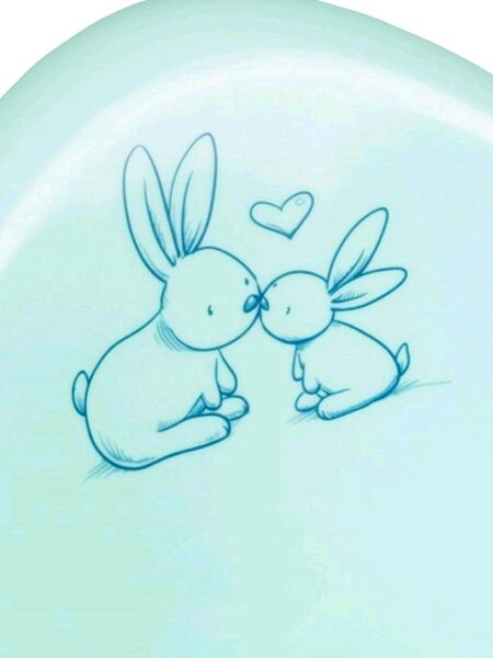 Baba bili fedővel Bunny menta