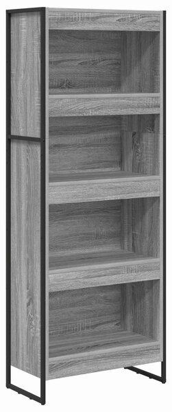 VidaXL Könyvespolc Szürke Sonoma 60 x 30 x 155 cm Faanyag