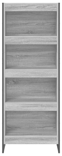 VidaXL Könyvespolc Szürke Sonoma 60 x 30 x 155 cm Faanyag