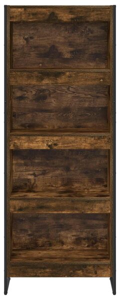 VidaXL Könyvespolc Füstös tölgy 60 x 30 x 155 cm Faanyag