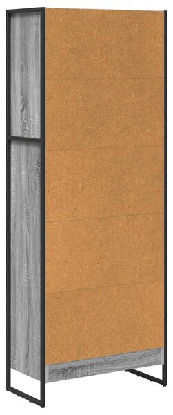 VidaXL Könyvespolc Szürke Sonoma 60 x 30 x 155 cm Faanyag