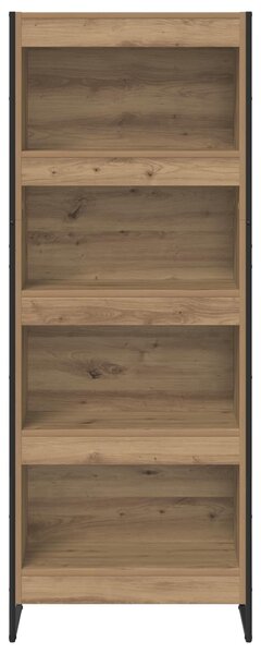 VidaXL Könyvespolc Művészi tölgy 60 x 30 x 155 cm Faanyag
